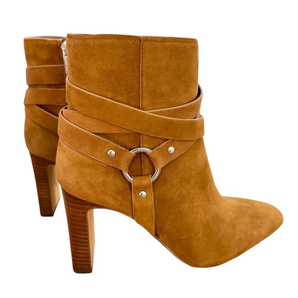 Vince Camuto Sestina Suede Brown Ankle Boot 7.5 - Picture 3 of 10